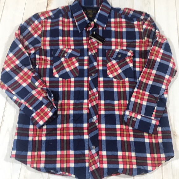 Lord Jim Plaid Button Down Shirt NWT - Picture 1 of 7